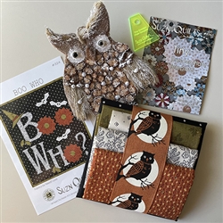 Boo Who Quilt Kit + Tiny Dresden Template for Halloween