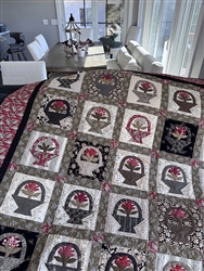 Romantic Cottage Baskets Quilt Kit